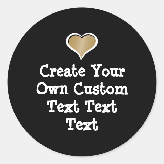 Sticker Rond Create your own custom text (Devant)