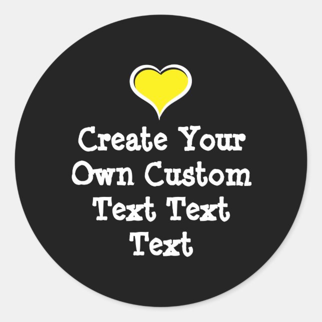 Sticker Rond Create your own custom text (Devant)