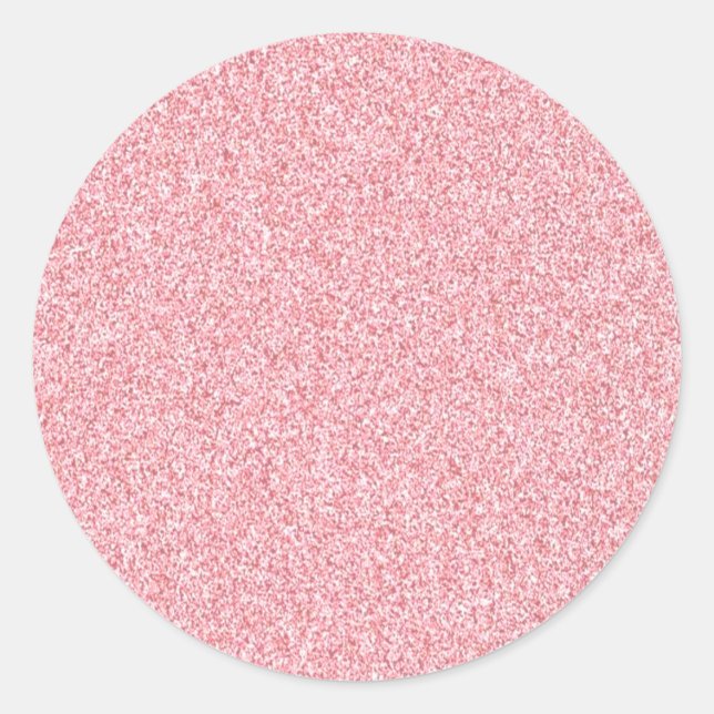 Sticker Rond Create Your Own Custom Text Blank Rose Gold (Devant)