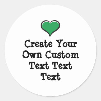 Sticker Rond Create your own custom text white Bkgd Ver