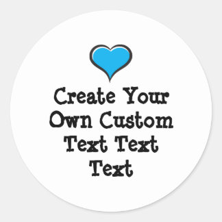 Sticker Rond Create your own custom text white Bkgd Ver