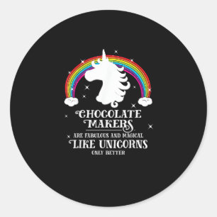 Sticker Rond Créateur de Chocolat Fabuleux Magique Comme des Li