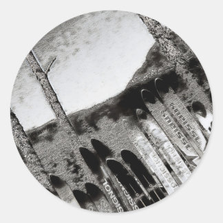 Sticker Rond création de skis