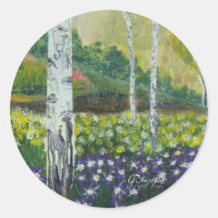 Sticker Rond Crée Dans Un Arbre