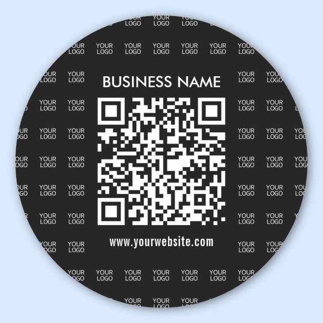 Sticker Rond Créer instantanément du code QR scannable et du Mo (Créateur téléchargé)