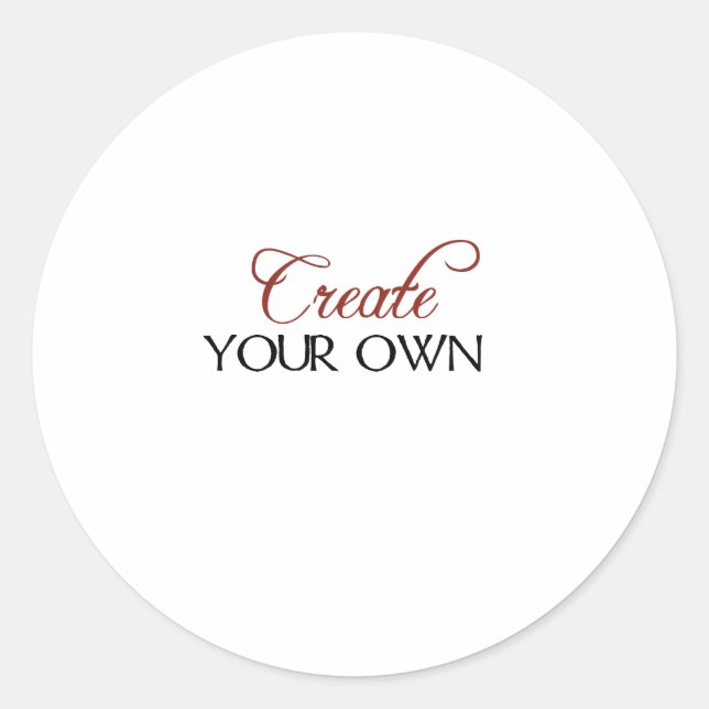 Sticker Rond Créer un Modèle (Devant)