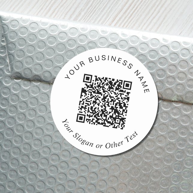 Sticker Rond Créer votre code QR promotionnel (Créateur téléchargé)