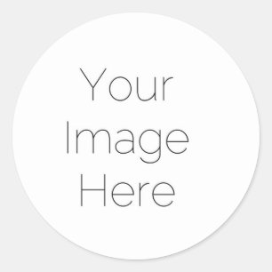 Sticker Rond créer votre propre photo party classique collant r