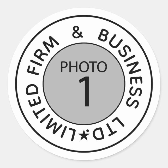 Sticker Rond Créer votre propre texte Modèle personnalisé Perso (Devant)