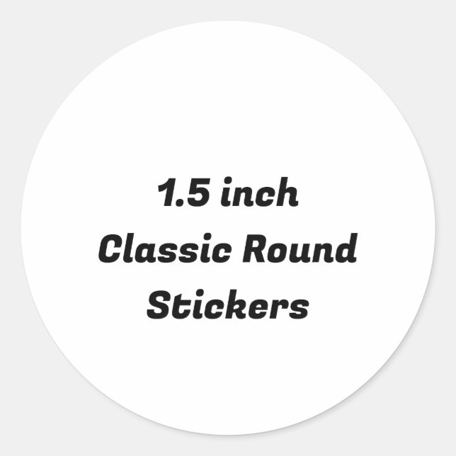 Sticker Rond Créez Votre Propre (Devant)