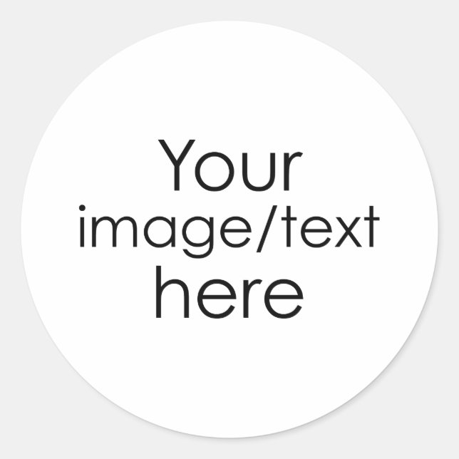 Sticker Rond Créez votre propre (Devant)