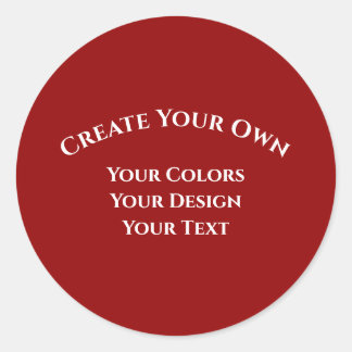 Sticker Rond Créez votre propre