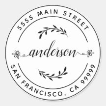 Créez votre propre adresse de retour Classique Ron