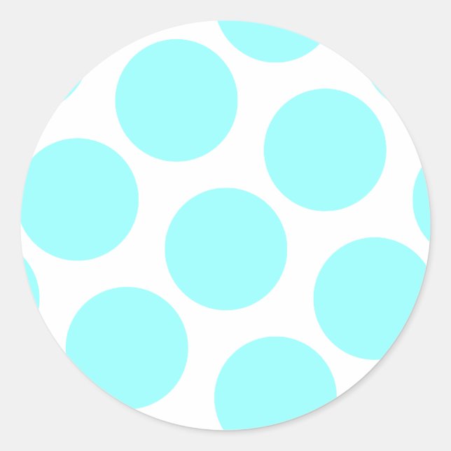 Sticker Rond Créez Votre Propre Aqua À Points (Devant)