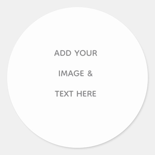 Sticker Rond Créez votre propre blanc  (Devant)