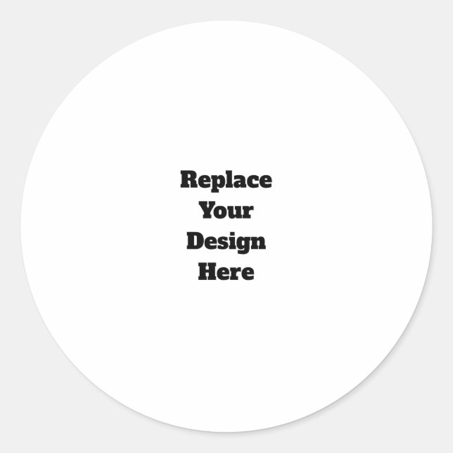 Sticker Rond Créez votre propre blanc  (Devant)