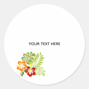 Sticker Rond Créez Votre Propre Floral