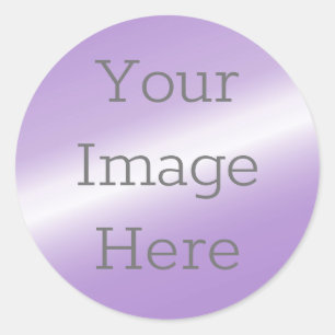 Sticker Rond Créez votre propre huile violette violet métalliqu