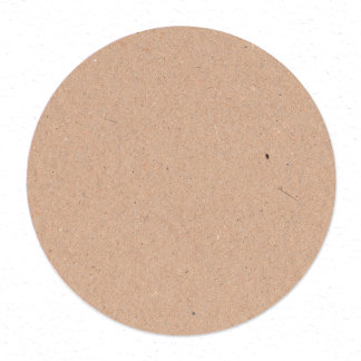 Sticker Rond Créez votre propre impression papier Kraft Brown