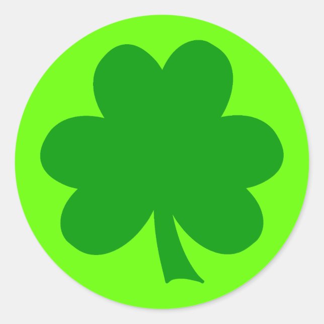 Sticker Rond Créez votre propre jour de la Saint-Patrick de trè (Devant)
