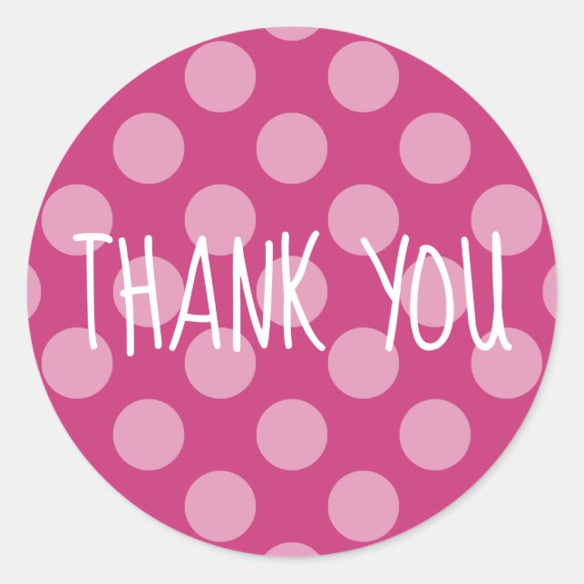 Sticker Rond Créez Votre Propre Merci À Points (Devant)