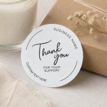Créez Votre Propre Merci Entreprise Blanche