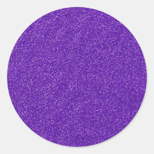 Sticker Rond Créez Votre Propre Paillettes Violettes