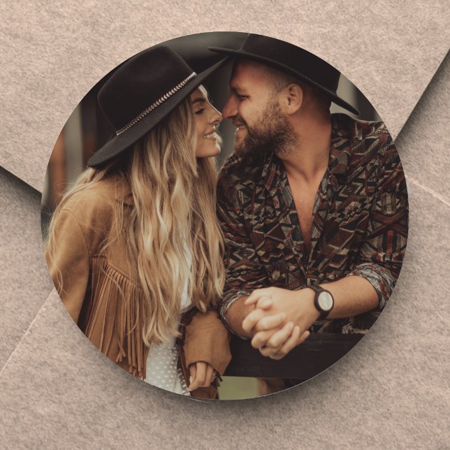 Sticker Rond Créez votre propre photo (Create Your Own Photo Classic Round Sticker)