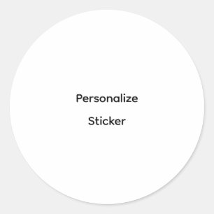 Sticker Rond Créez Votre Propre Promotion de Marque Simple