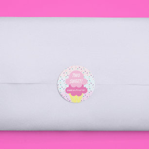 Sticker Rond Crème de glace 2ème anniversaire