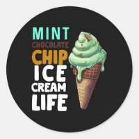 Crème de glace au chocolat à la menthe pour