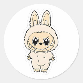 Sticker Rond Crème givrée BunBite