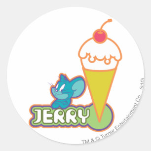 Sticker Rond Crème glacée Jerry