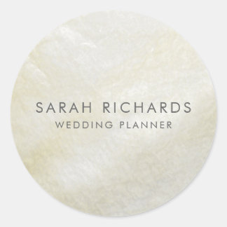 Sticker Rond Crème Mère de Pearl Pretty Shell
