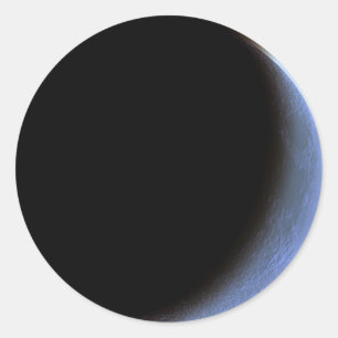 Sticker Rond Crescent Moon