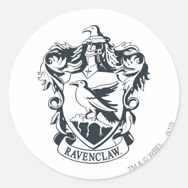 Sticker Rond Crest de Ravenclaw (Devant)
