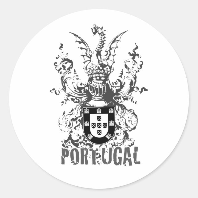 Sticker Rond Crest Dragon et Knight (Devant)