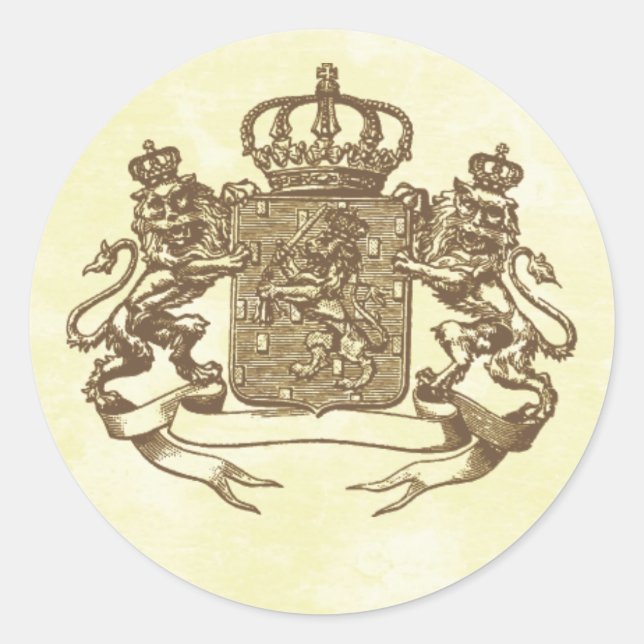 Sticker Rond Crest Royal (Devant)