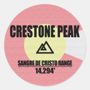 Sticker Rond Crestone Peak