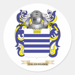 Sticker Rond Crête de famille de Valderrama (manteau des bras)