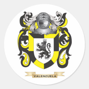 Sticker Rond Crête de famille de Valenzuela (manteau des bras)