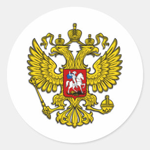 Sticker Rond Crête de la Russie