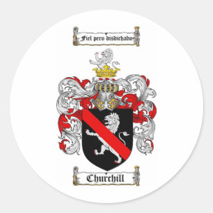 STICKER ROND CRÊTE FAMILIALE DE CHURCHILL - CHÂTEAU D'ÉGLISE
