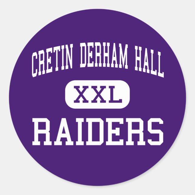 Sticker Rond Cretin Derham Hall - Raiders - High - Saint Paul (Devant)