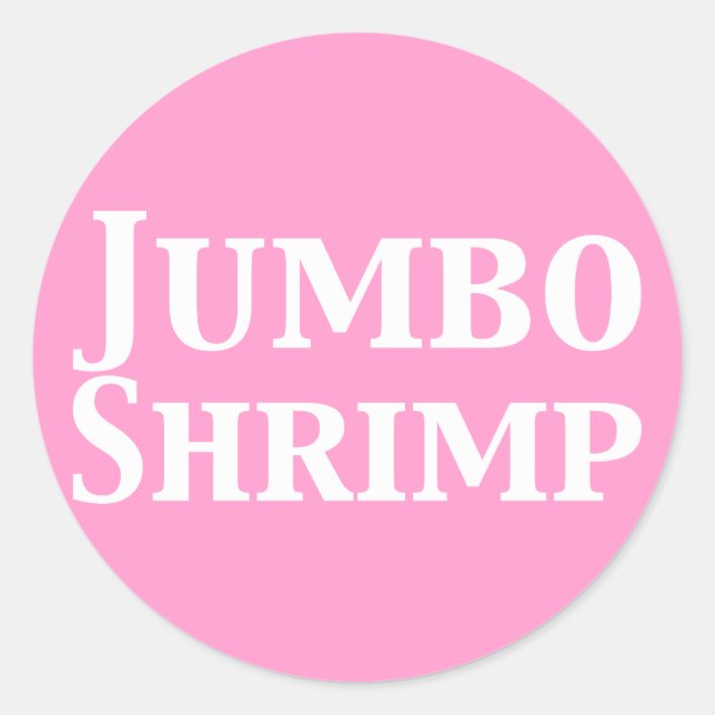 Sticker Rond Crevettes Jumbo (Devant)