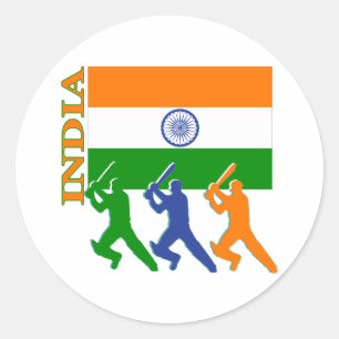 Sticker Rond Cricket Inde