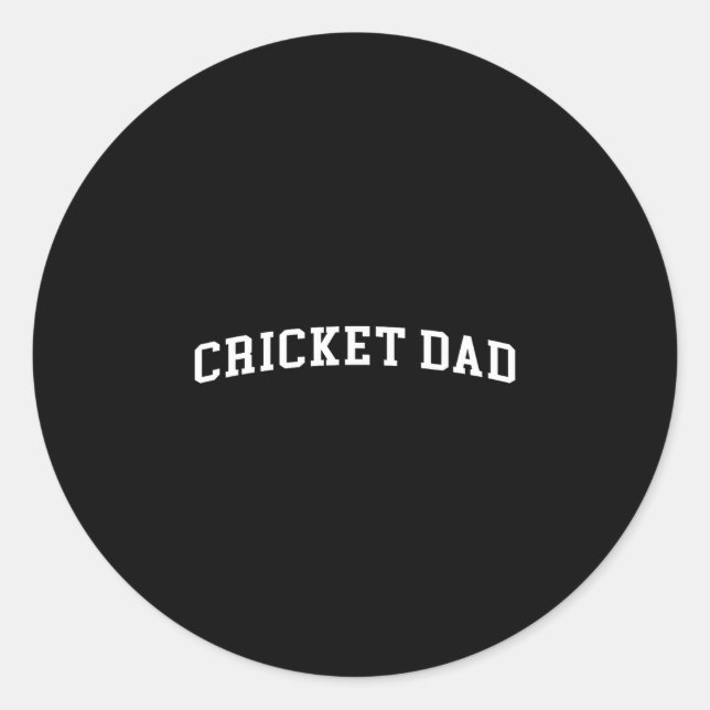 Sticker Rond Cricket Papa 2  (Devant)