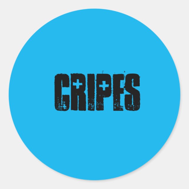 Sticker Rond Cripes Sticker. Quand tu ne sais pas quoi dire ! (Devant)