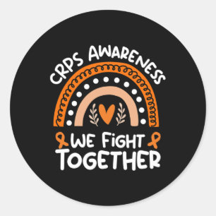 Sticker Rond Cris de sensibilisation au syndrome de douleur rég