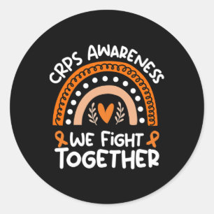 Sticker Rond Cris de sensibilisation au syndrome de douleur rég